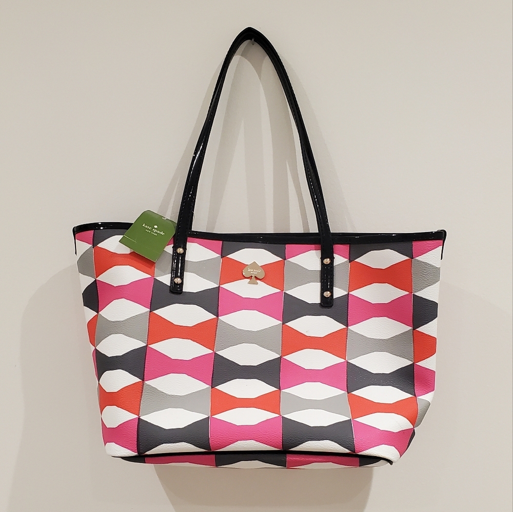 Kate Spade Harmony Bow Leather Tote Bag (Maraschino) - NWT